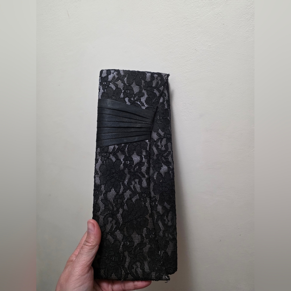 Black Lace Evening Clutch